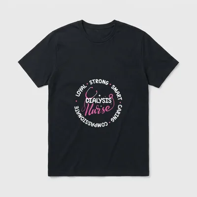 Dialysis Nurse Nurse Specialty T-Shirt – Classic T-Shirt in Black