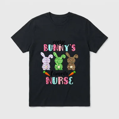 Every Bunnys Is Favorite Nurse T-Shirt – Classic T-Shirt in Black