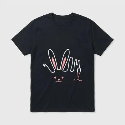 Easter Nurse Stethoscope T-Shirt – Classic T-Shirt in Black
