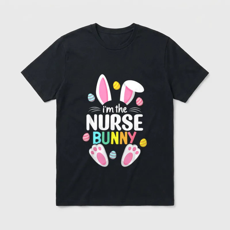 Easter Nurse Bunny Ears Nursing Egg T-Shirt – Classic T-Shirt in Black