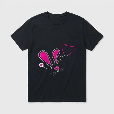 Stethoscope Bunny Cute Easter Nurse Healthcare T-Shirt – Classic T-Shirt in Black