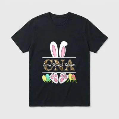 Favorite CNA Cute Bunnies Easter Nurse T-Shirt – Classic T-Shirt in Black