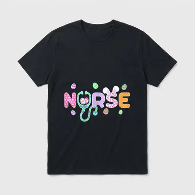 Easter Nurse Lightweight T-Shirt – Classic T-Shirt in Black