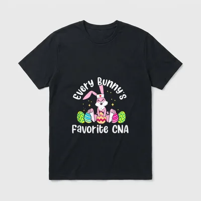 Everybody Bunny's Favorite CNA Cute Easter T-Shirt – Classic T-Shirt in Black