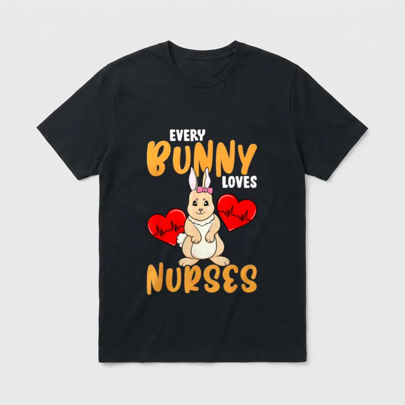 Easter Nurse Bunny Costume Funny Kids T-Shirt – Classic T-Shirt in Black