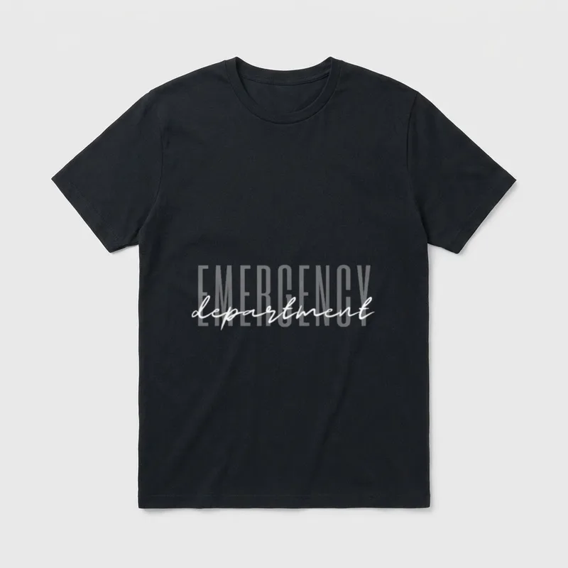 Emergency Department Room Healthcare Nursing T-Shirt – Classic T-Shirt in Black