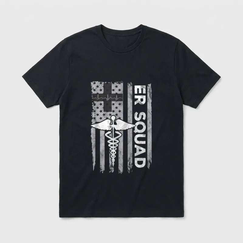 ER Nurse Doctor Emergency Room Squad T-Shirt – Classic T-Shirt in Black