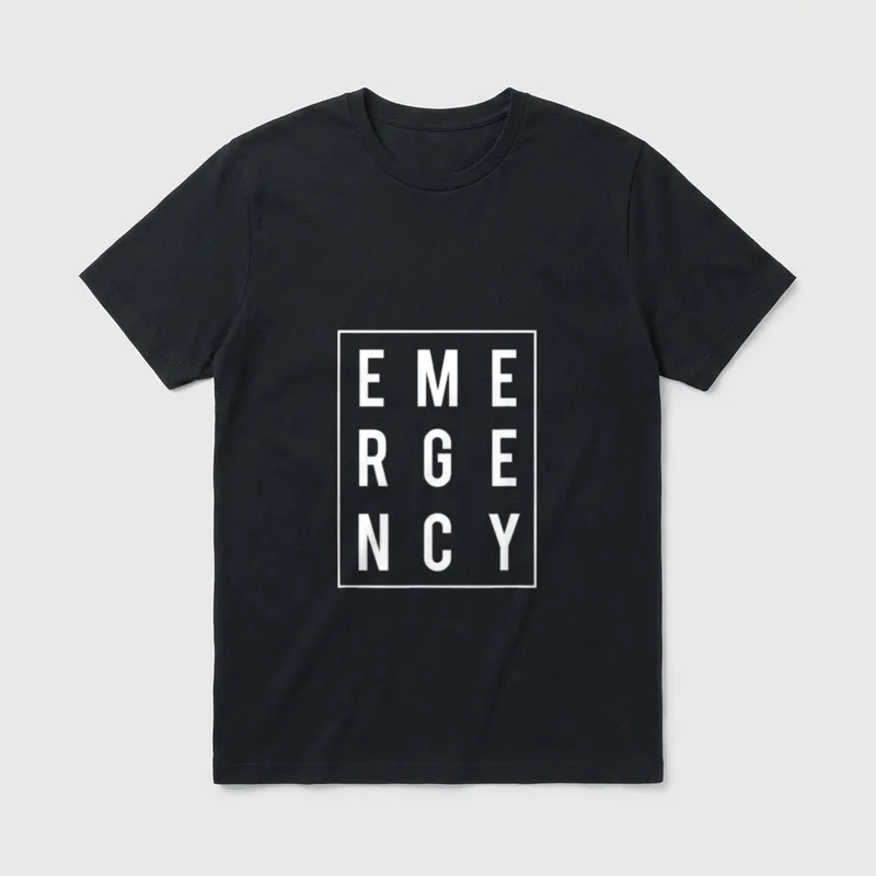 Emergency Nurse RN ER Room Hospital T-Shirt – Classic T-Shirt in Black