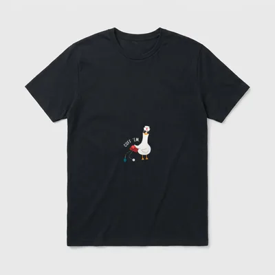 Cuff Em Goose Nurse Funny Silly T-Shirt – Classic T-Shirt in Black
