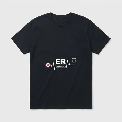 Emergency Room Hospital Doctor Nurse T-Shirt – Classic T-Shirt in Black