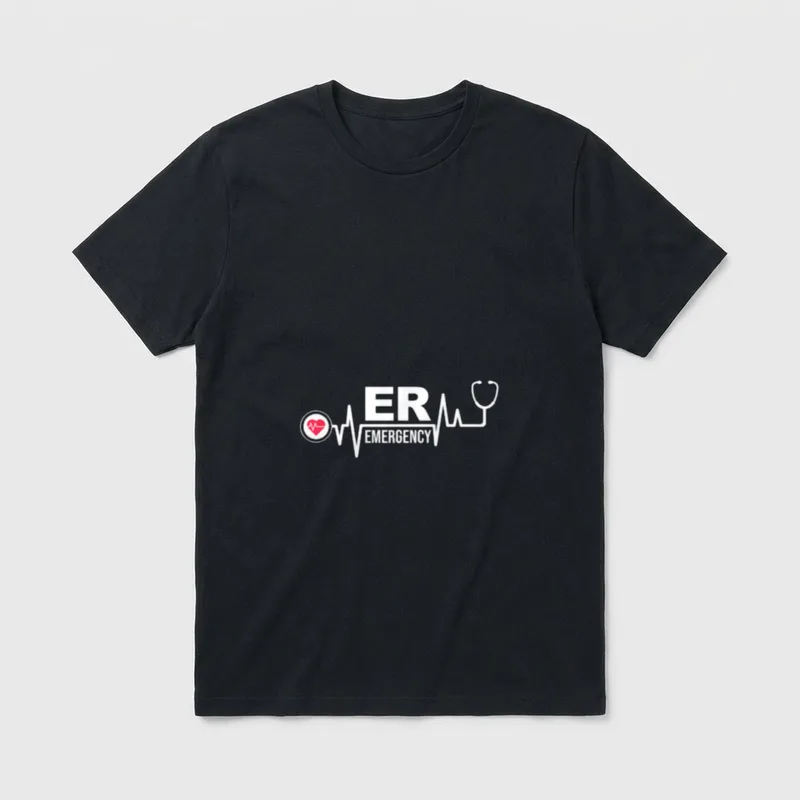 Emergency Room Hospital Doctor Nurse T-Shirt – Classic T-Shirt in Black