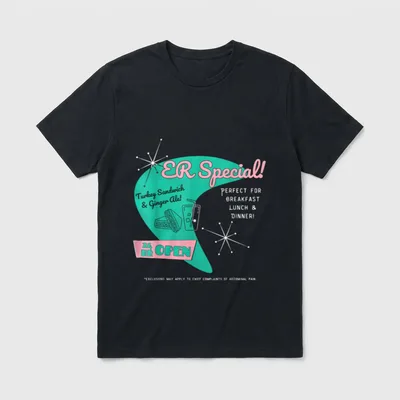 Room Parody Medical Joke for ER T-Shirt – Classic T-Shirt in Black