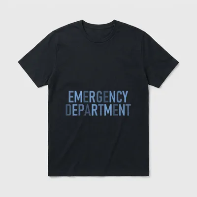 ER Tech Emergency Department Technician Nurse T-Shirt – Classic T-Shirt in Black