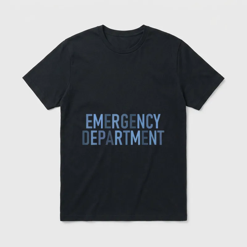 ER Tech Emergency Department Technician Nurse T-Shirt – Classic T-Shirt in Black