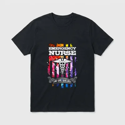 ER Nurse Live Love Save Lives T-Shirt – Classic T-Shirt in Black