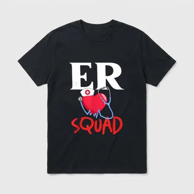 Emergency Medical Technician ER Nurse Department T-Shirt – Classic T-Shirt in Black