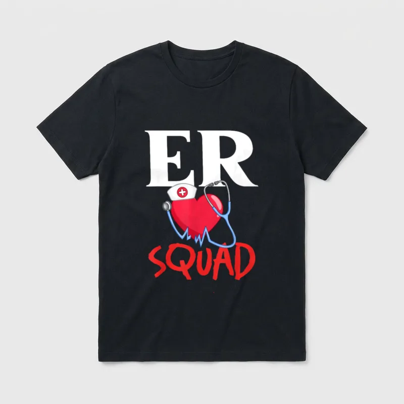 Emergency Medical Technician ER Nurse Department T-Shirt – Classic T-Shirt in Black