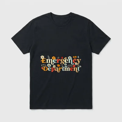 Emergency Department Room ED ER Tech T-Shirt – Classic T-Shirt in Black