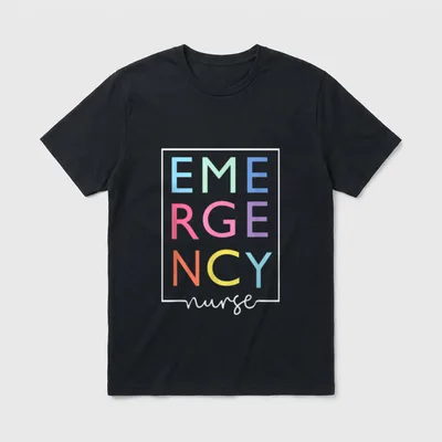 Cool Nurse Emergency Department Room T-Shirt – Classic T-Shirt in Black