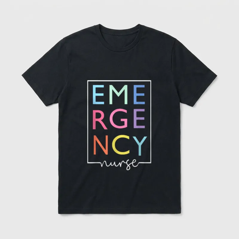 Cool Nurse Emergency Department Room T-Shirt – Classic T-Shirt in Black
