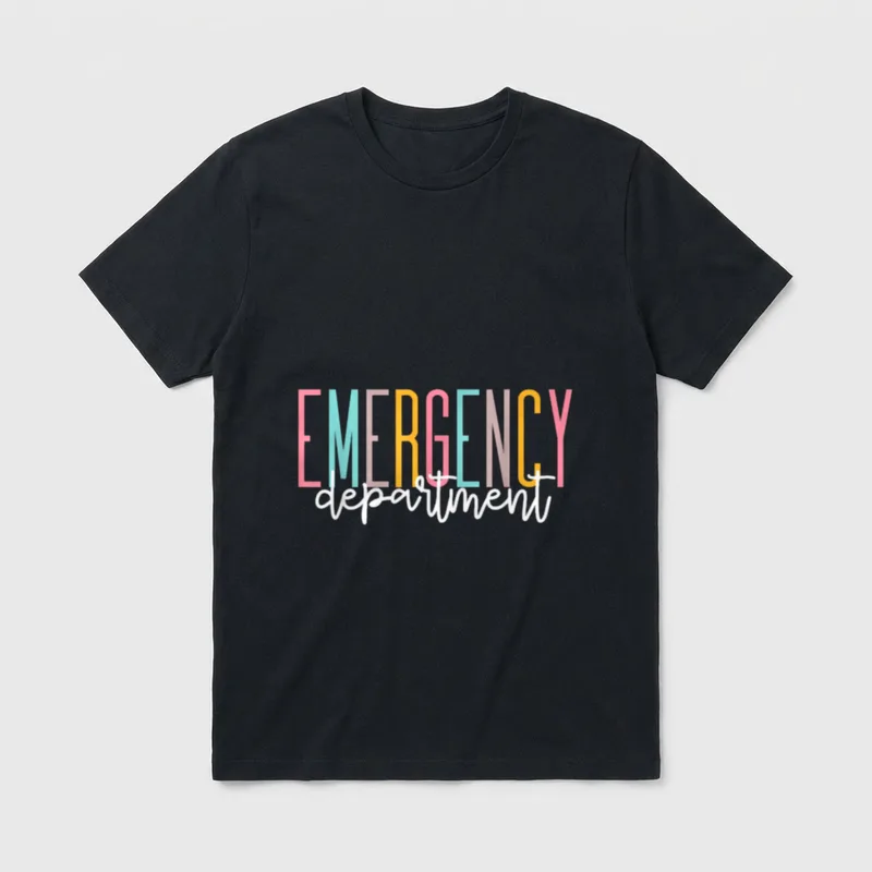 Emergency Department Room Healthcare Nursing Medical T-Shirt – Classic T-Shirt in Black