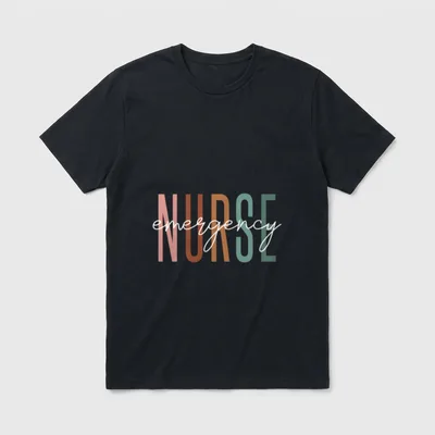 Emergency Nurse ER Doctor Nursing School T-Shirt – Classic T-Shirt in Black