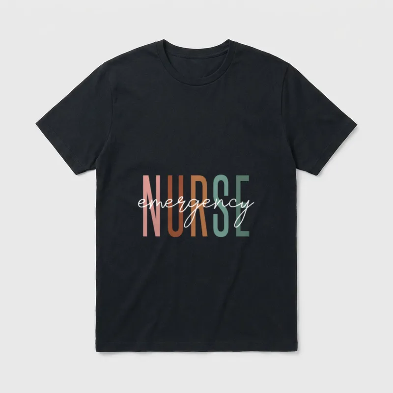 Emergency Nurse ER Doctor Nursing School T-Shirt – Classic T-Shirt in Black
