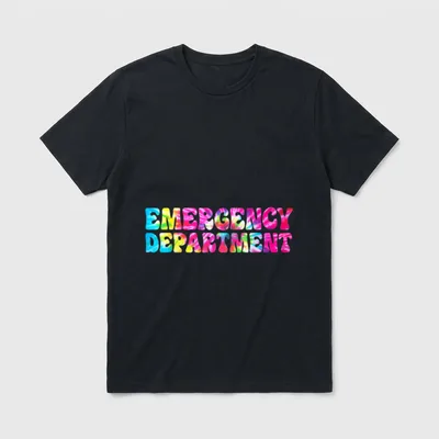 Dye Emergency Department Room Healthcare Nurse T-Shirt – Classic T-Shirt in Black
