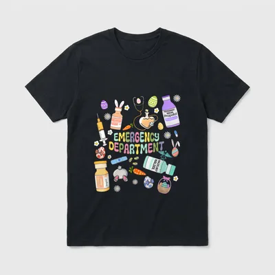 ER Easter Nurse Crew Day Room T-Shirt – Classic T-Shirt in Black