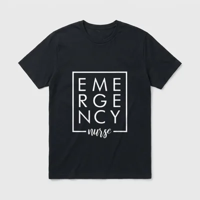 Care Giver RN Emergency Nurse Graduation T-Shirt – Classic T-Shirt in Black