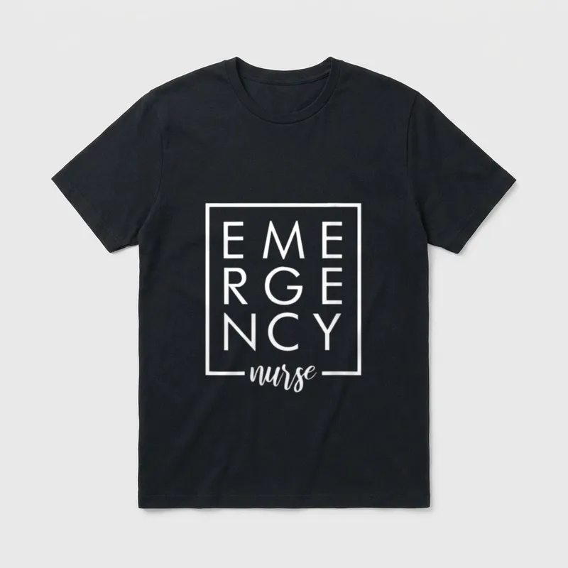 Care Giver RN Emergency Nurse Graduation T-Shirt – Classic T-Shirt in Black