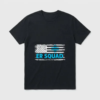 ER Squad Emergency Room Registered Nurse T-Shirt – Classic T-Shirt in Black