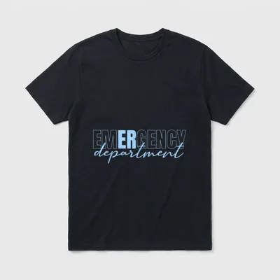 ER Nurse Emergency Department Room Healthcare T-Shirt – Classic T-Shirt in Black