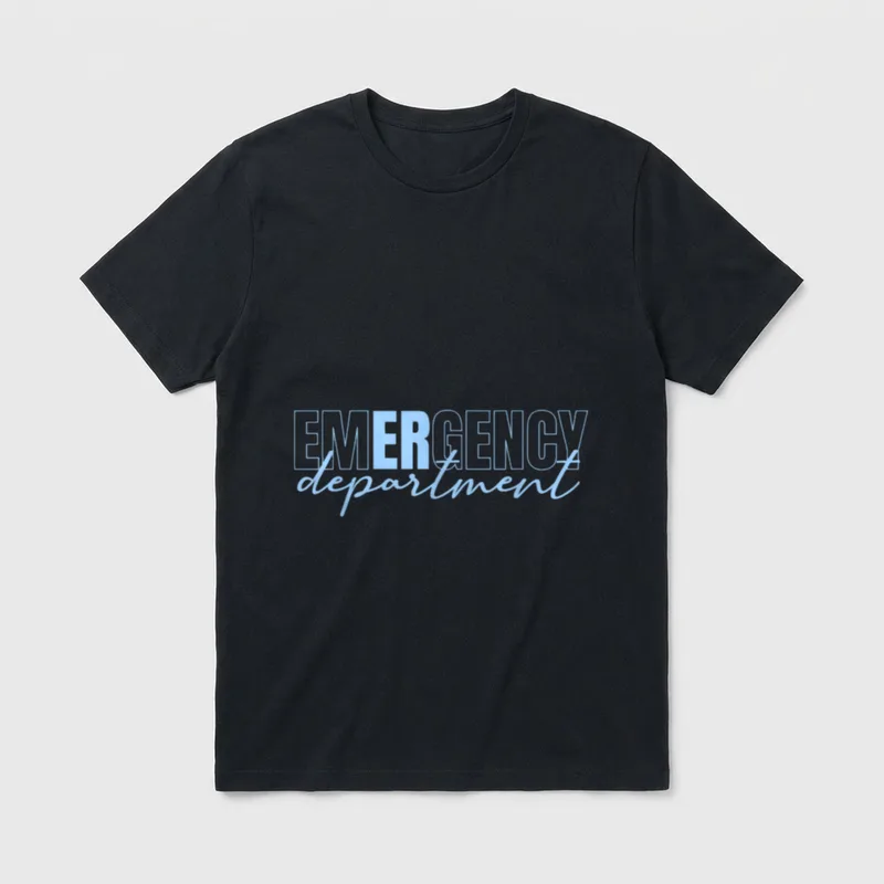 ER Nurse Emergency Department Room Healthcare T-Shirt – Classic T-Shirt in Black
