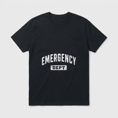 Emergency Department ER Doctor Physician Nurse T-Shirt – Classic T-Shirt in Black