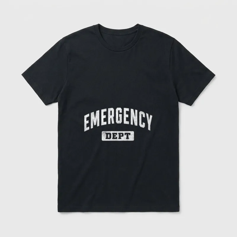 Emergency Department ER Doctor Physician Nurse T-Shirt – Classic T-Shirt in Black