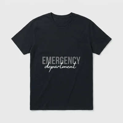 Emergency Department Room Healthcare Nursing Doctors T-Shirt – Classic T-Shirt in Black