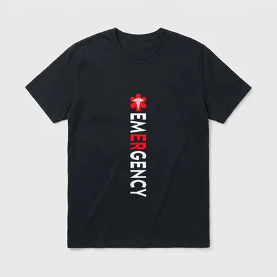 Funny Emergency Department Room Nurse ER T-Shirt – Classic T-Shirt in Black