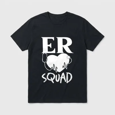 Emergency Medical Technician ER Nurse Room T-Shirt – Classic T-Shirt in Black