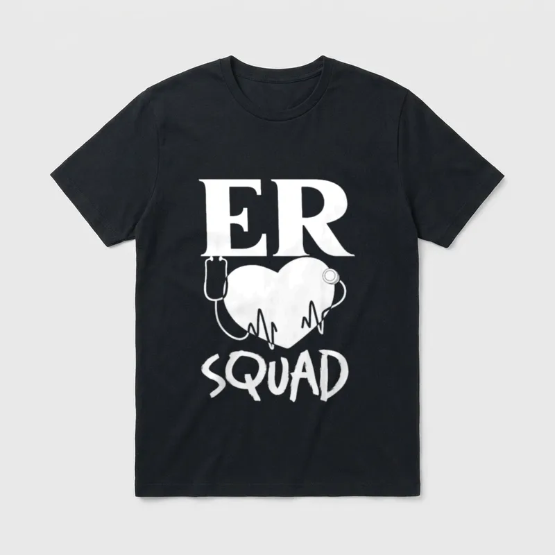 Emergency Medical Technician ER Nurse Room T-Shirt – Classic T-Shirt in Black