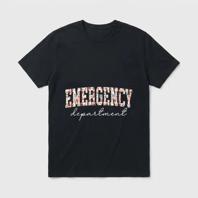 Emergency Department Room Healthcare Nursing Taking T-Shirt – Classic T-Shirt in Black