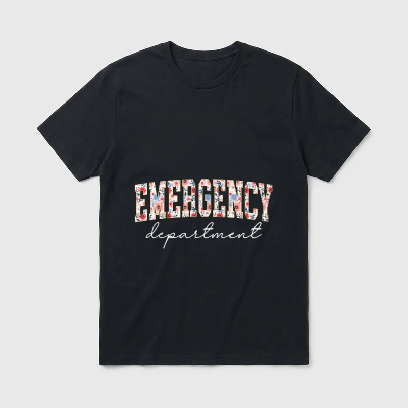 Emergency Department Room Healthcare Nursing Taking T-Shirt – Classic T-Shirt in Black
