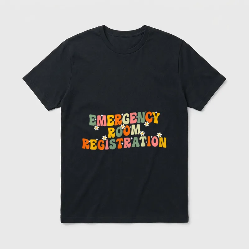 Emergency Room Registration Patient ER Registrar T-Shirt – Classic T-Shirt in Black