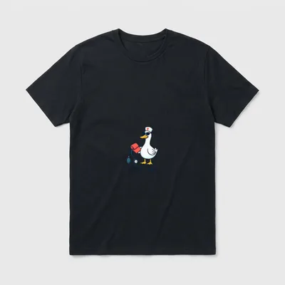 Cuff Em Goose Nurse Funny Lightweight T-Shirt – Classic T-Shirt in Black