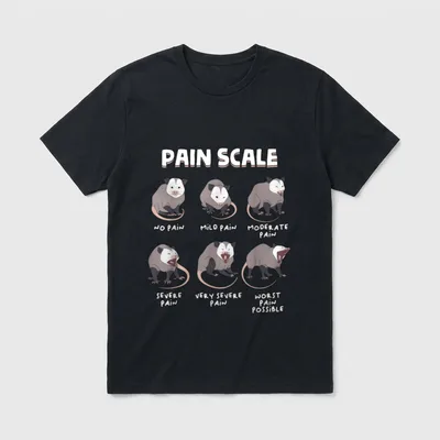 Pain Scale Assessment Funny Trauma Nurse T-Shirt – Classic T-Shirt in Black