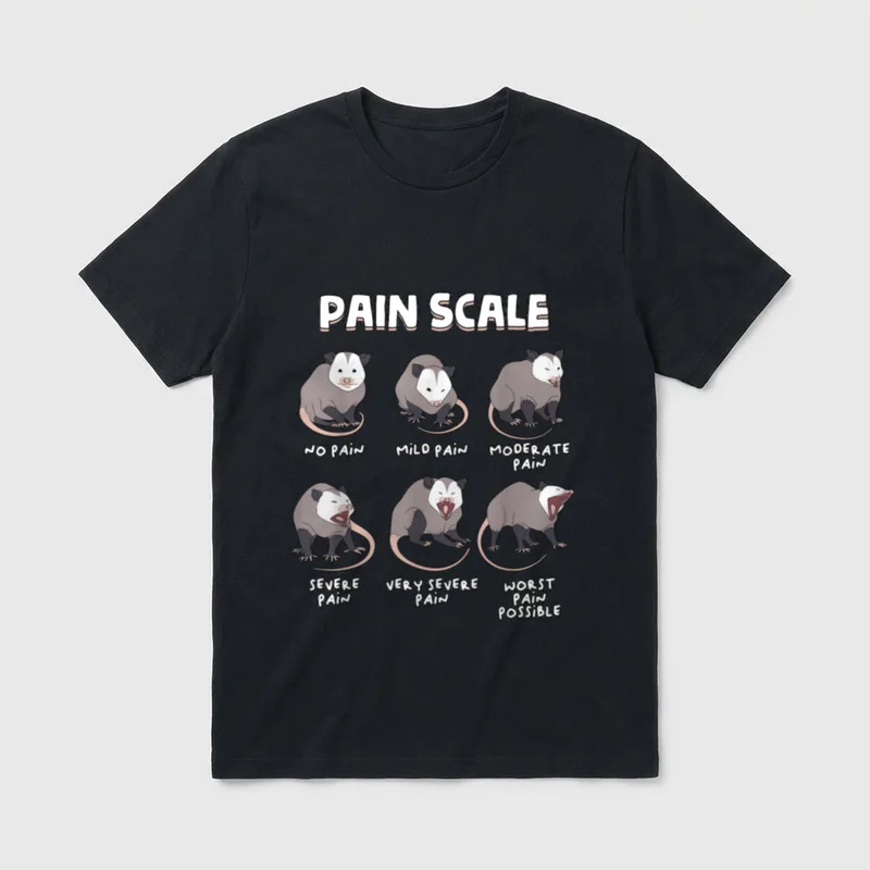 Pain Scale Assessment Funny Trauma Nurse T-Shirt – Classic T-Shirt in Black