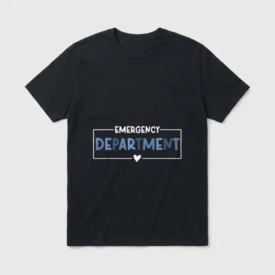 Emergency Department Room Healthcare Nursing Whether T-Shirt – Classic T-Shirt in Black