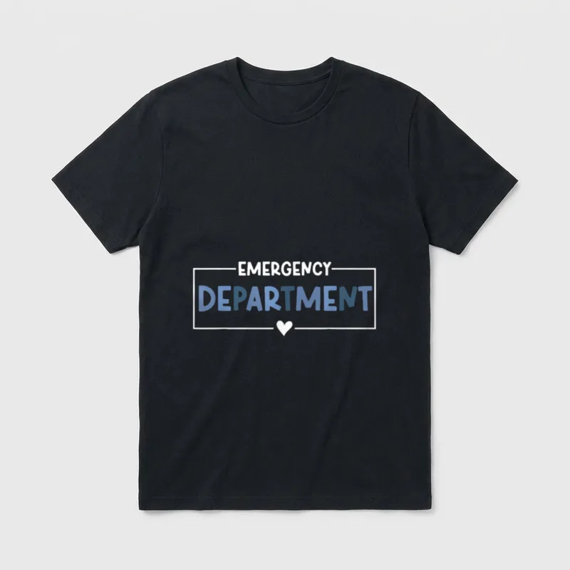 Emergency Department Room Healthcare Nursing Whether T-Shirt – Classic T-Shirt in Black
