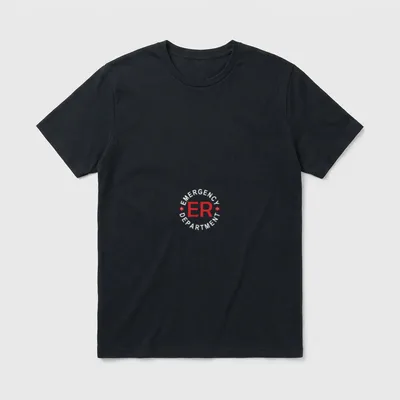 Funny Emergency Department Room Nurse Healthcare T-Shirt – Classic T-Shirt in Black