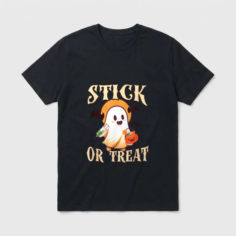 Halloween Nurse Fall Phlebotomy Tech Phlebotomist T-Shirt – Classic T-Shirt in Black